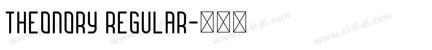 Theonory Regular字体转换